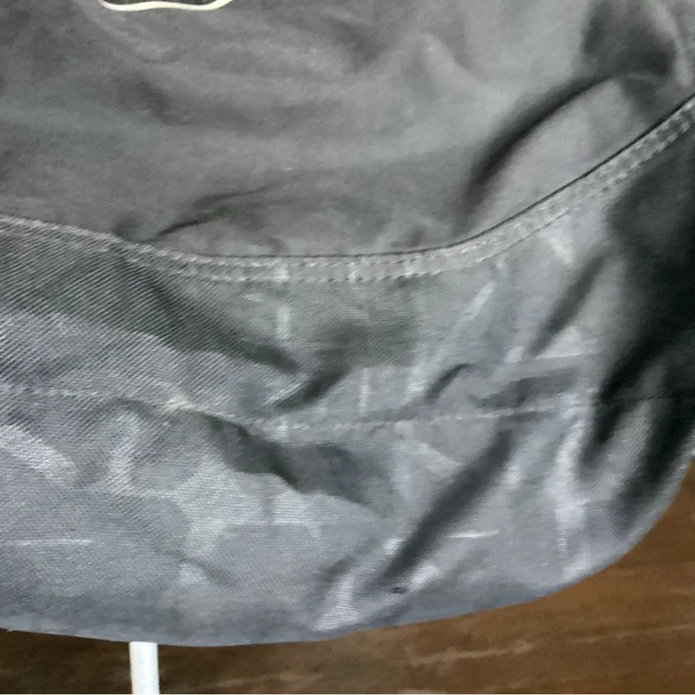 Nike Black and White Duffel Bag